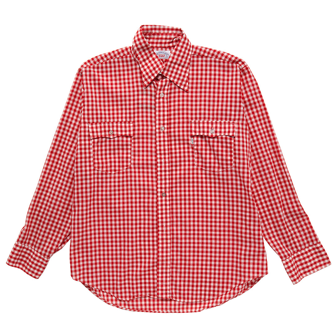 1980s Levi's Made in USA Plaid Button-Down