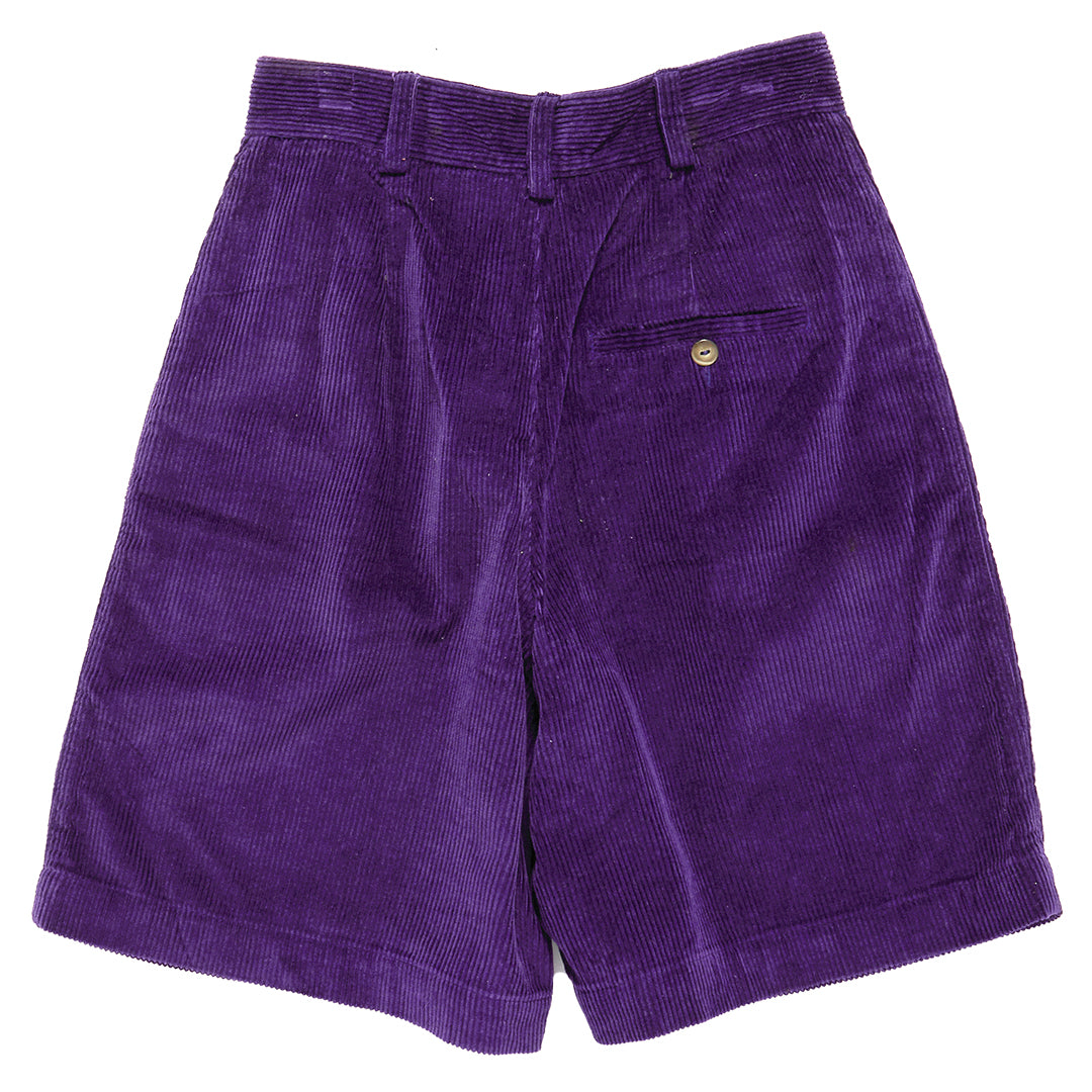 1990s Women's Liz Sport Purple Corduroy Shorts