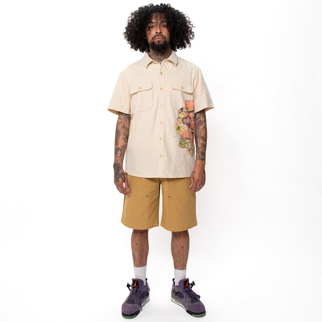 Airbrush Garden Camp Shirt