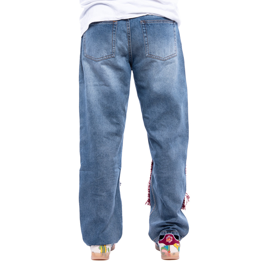 Patchwork Denim Pants