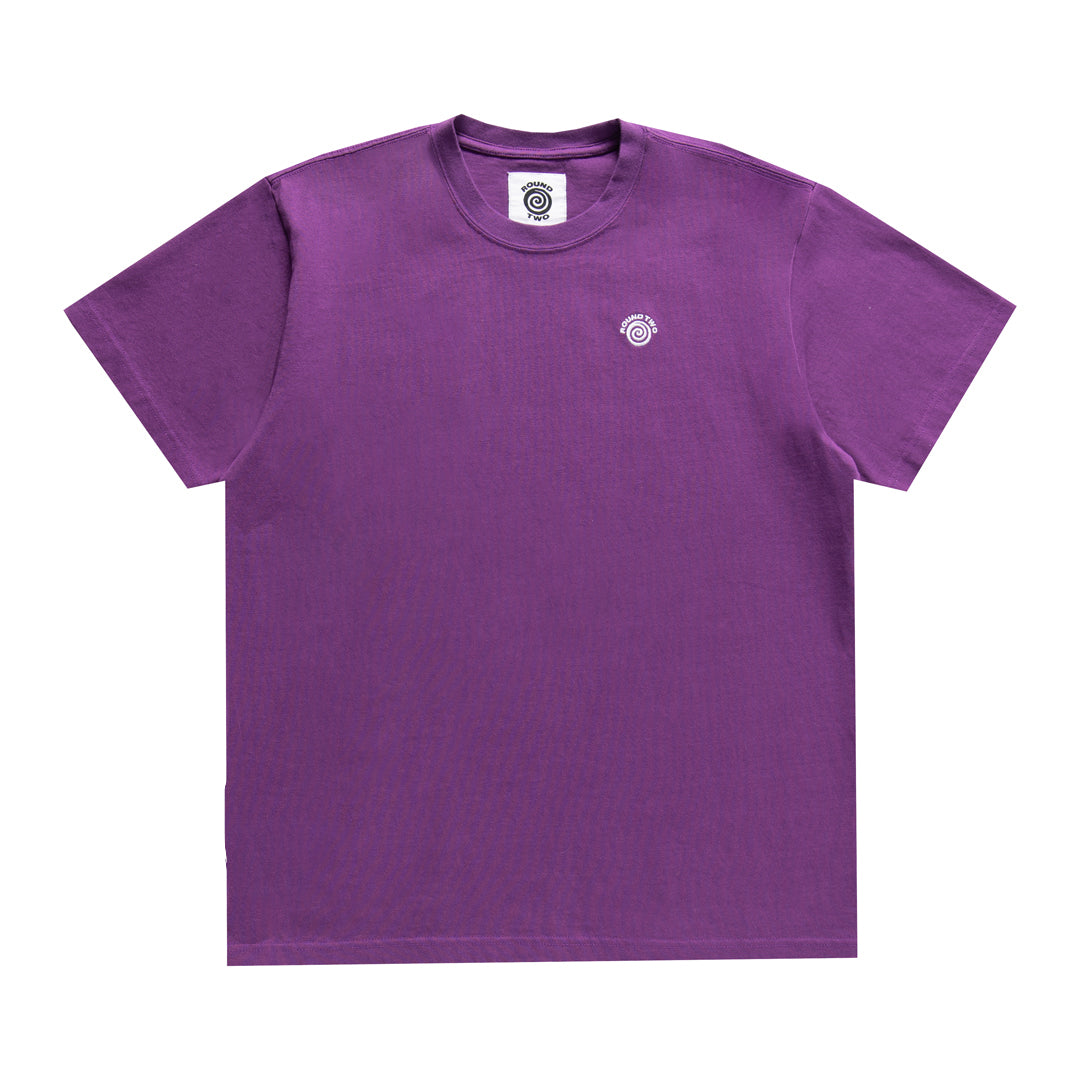 Purple Embroidered Logo T-Shirt