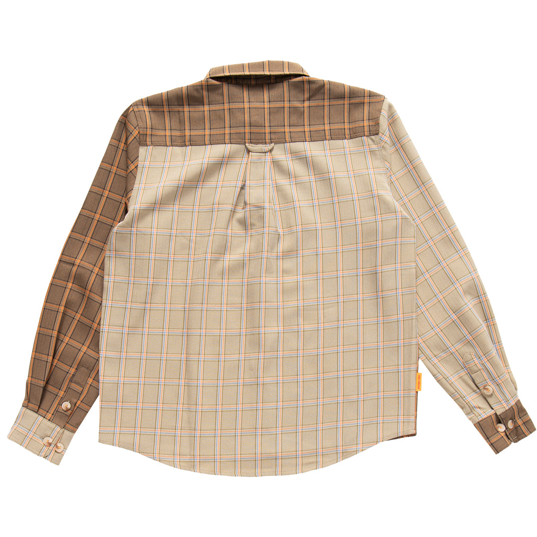 Split Plaid Shirt