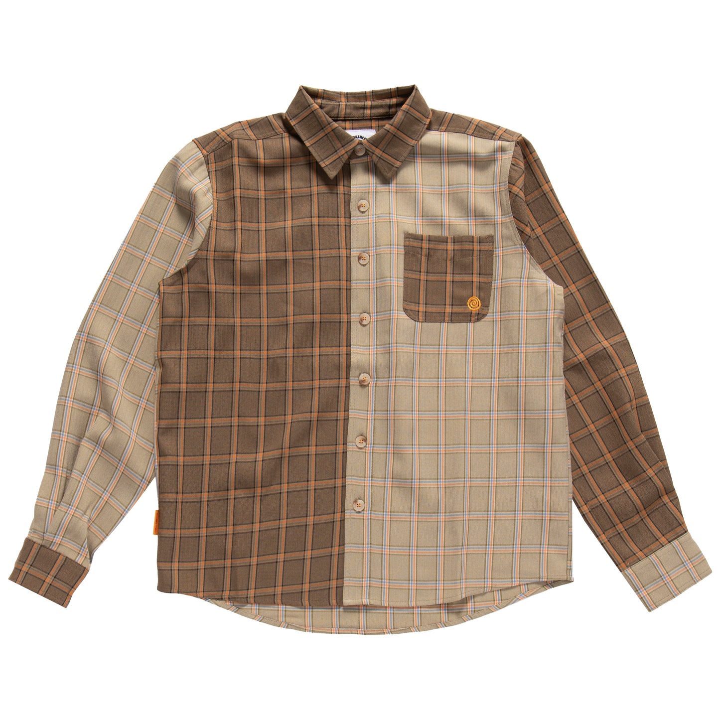 Split Plaid Shirt