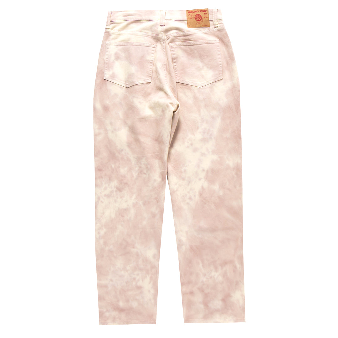 Pink Tye-Dye Denim Pants