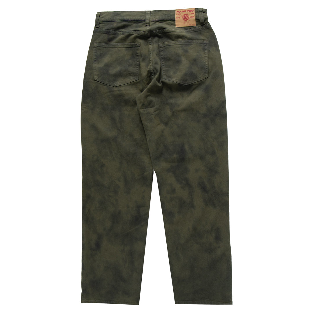 Green Tie-Dye Denim
