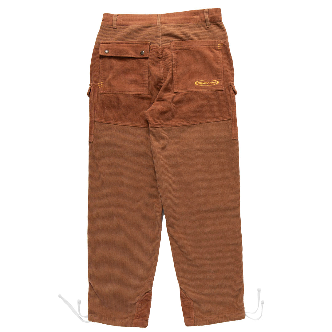 Brown Corduroy Cargo Hiking Pants