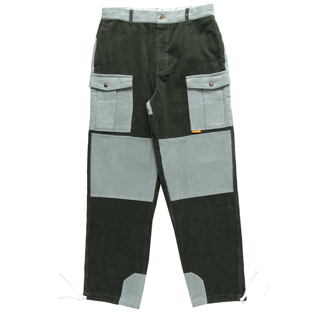 Green Corduroy Cargo Hiking Pants – Round Two Store