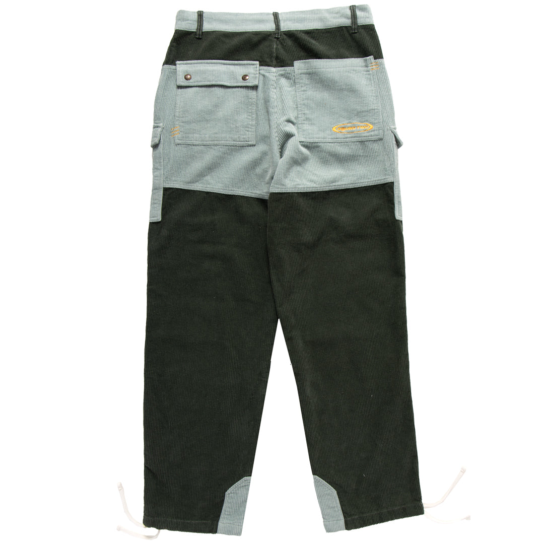 Green Corduroy Cargo Hiking Pants