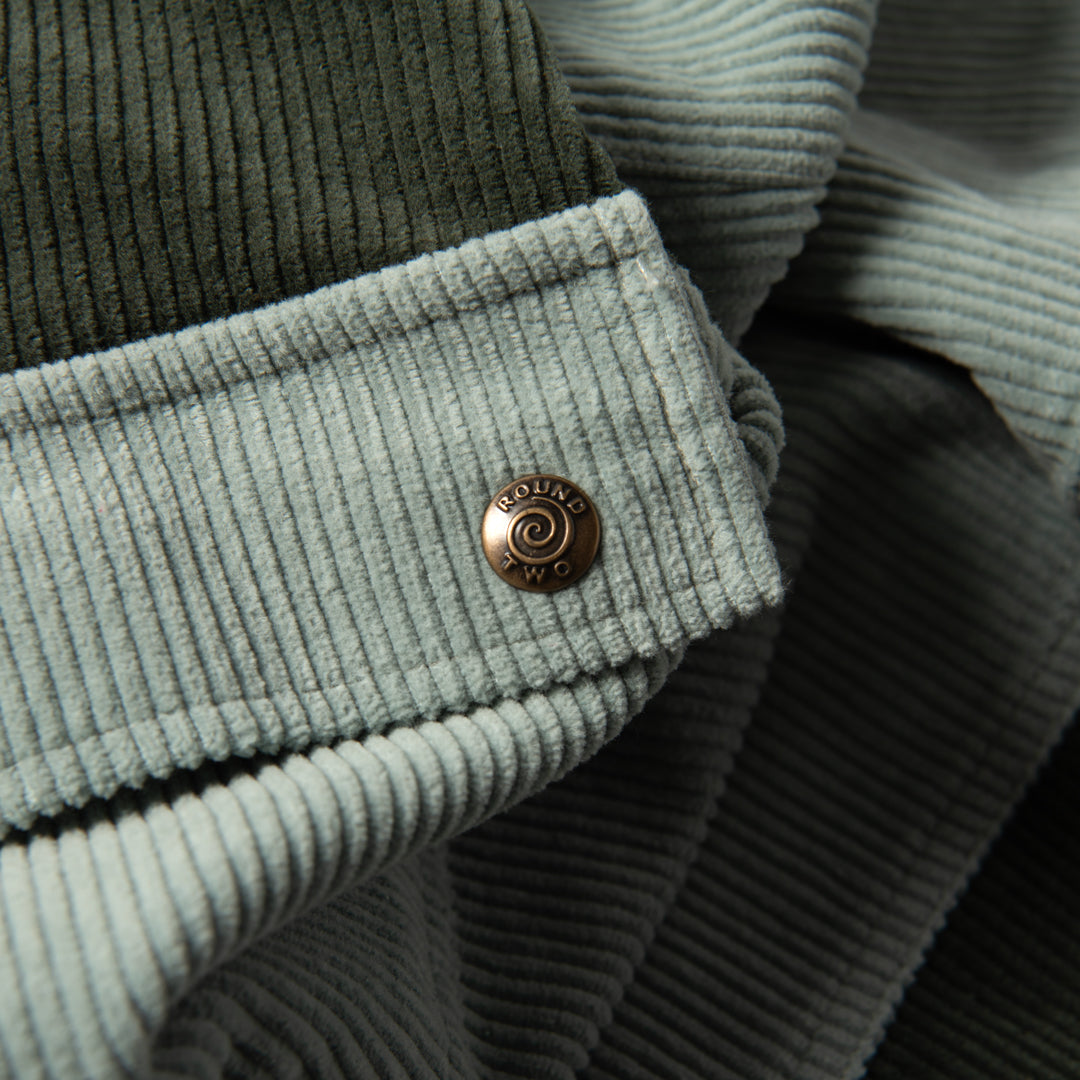 Green Corduroy Cargo Hiking Pants