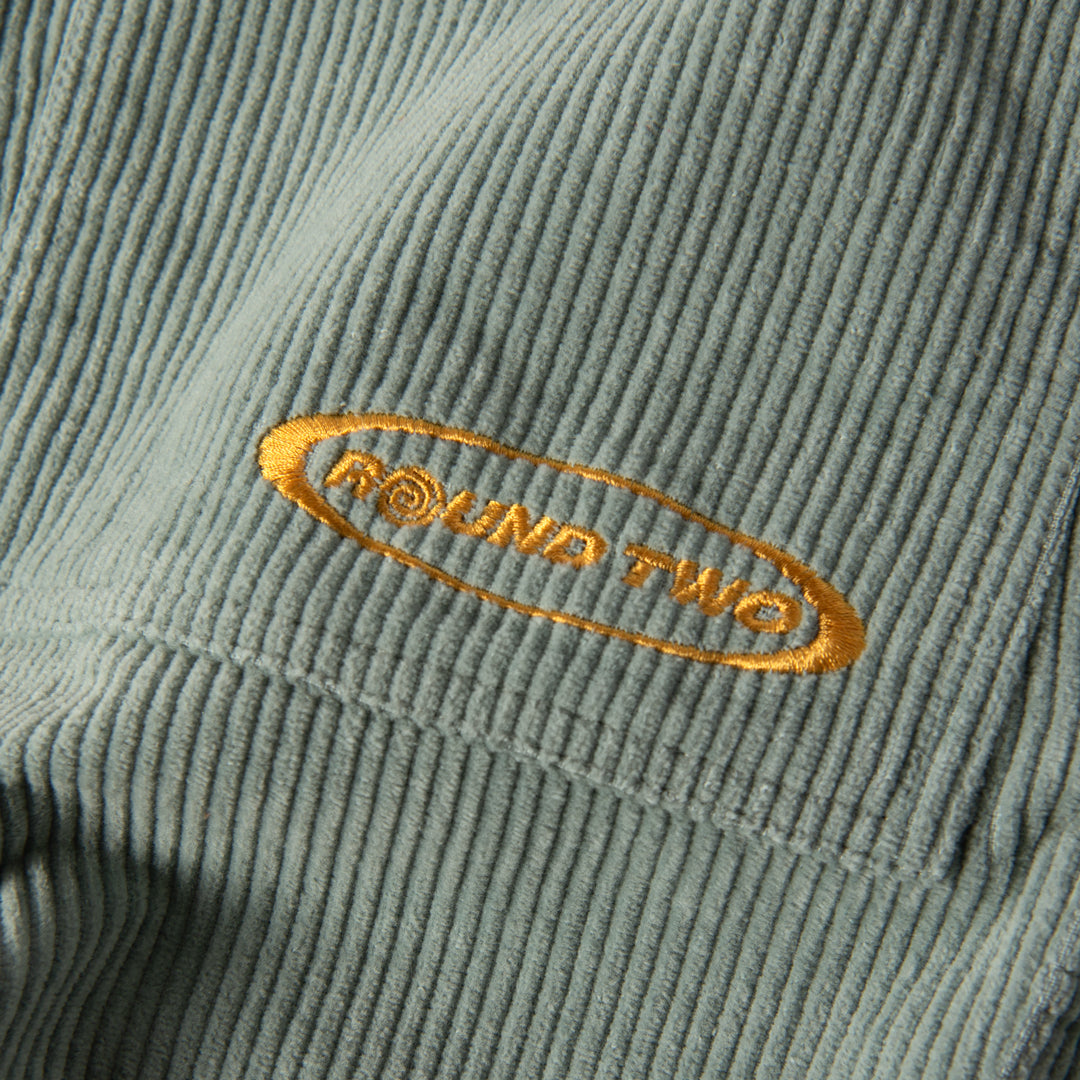Green Corduroy Cargo Hiking Pants