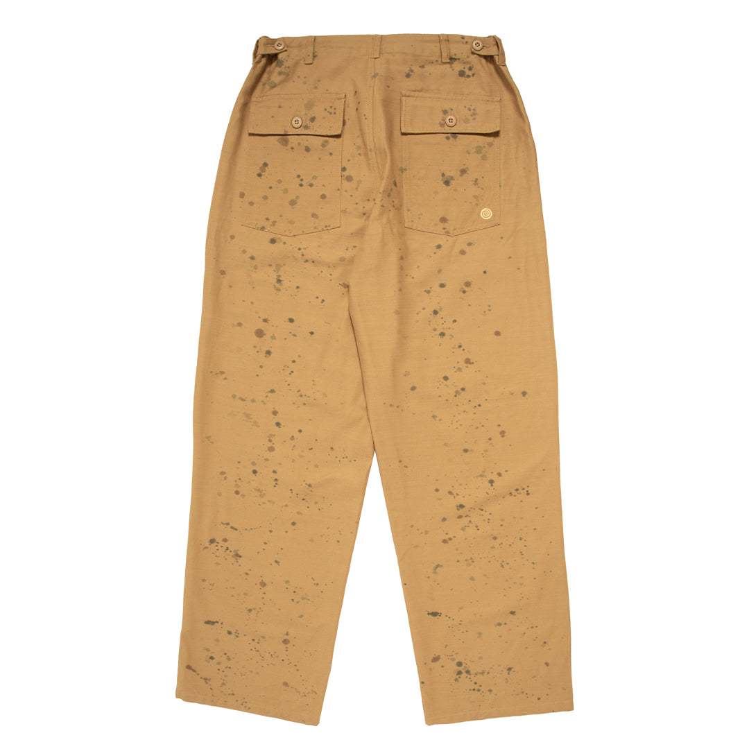 Painted Slub Military Pants