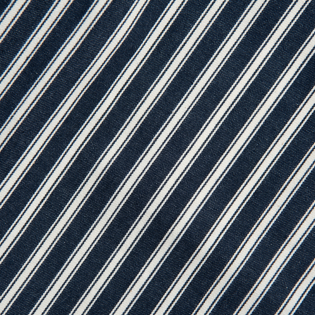 Navy Striped Easy Shorts