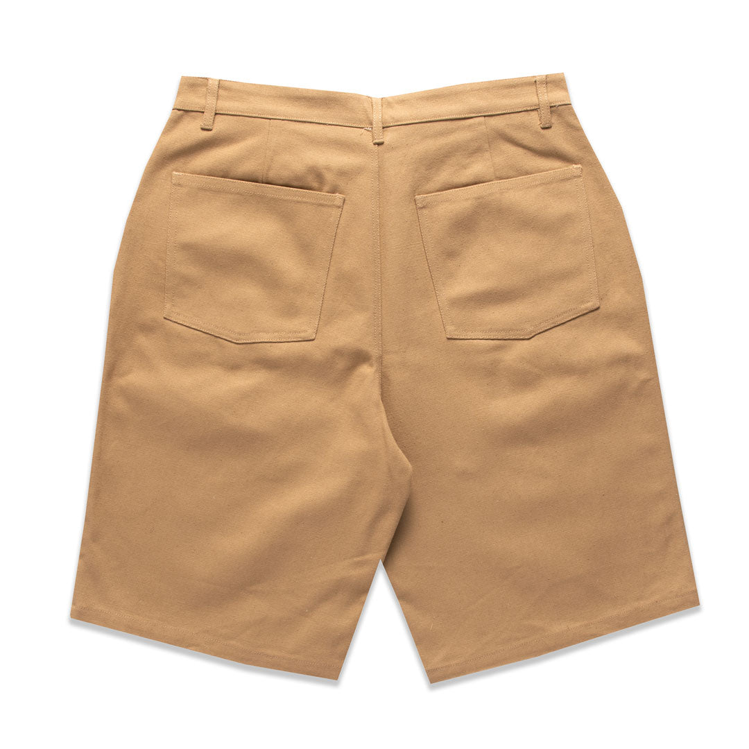 Double Knee Blank Canvas Shorts