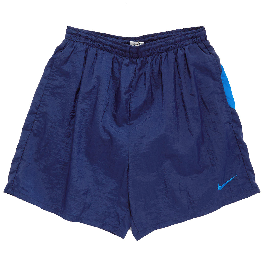 1990s Nike Nylon Navy Blue Shorts