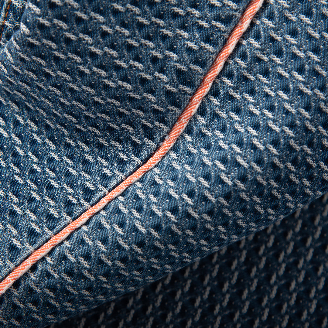 Jacquard Denim Pants