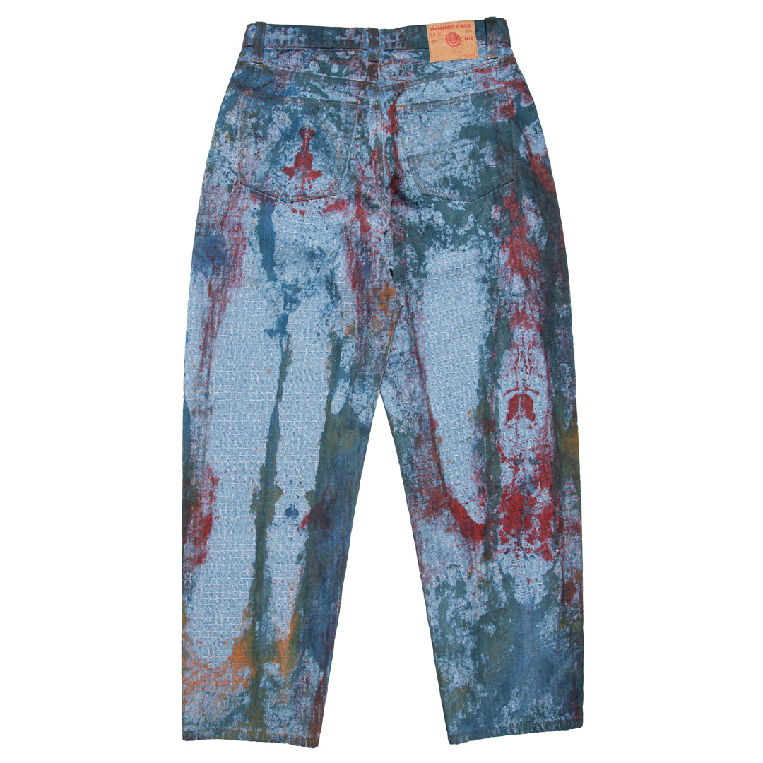 Jacquard Denim Pants – Round Two Store