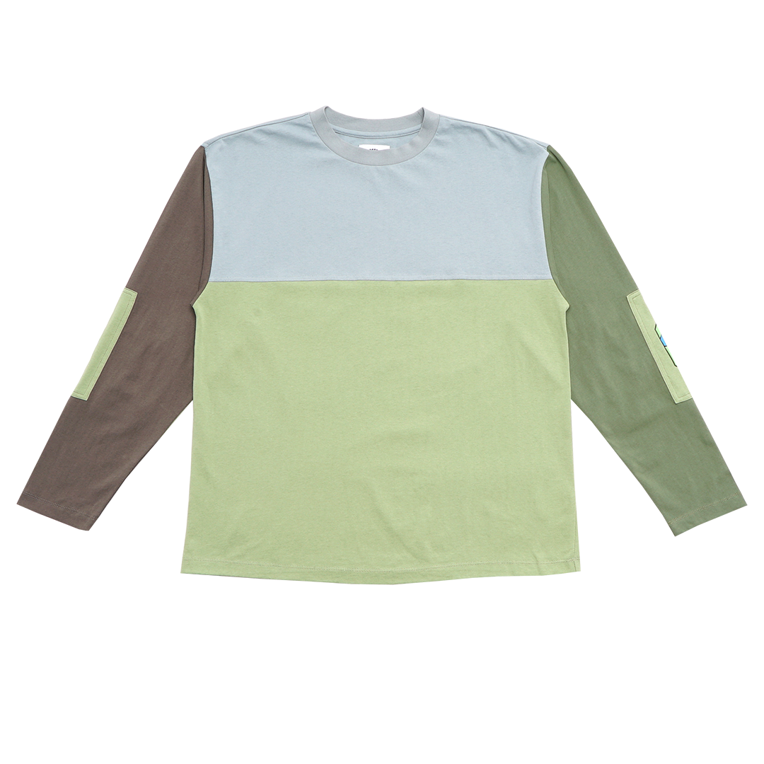 COLOR BLOCK LONG SLEEVE