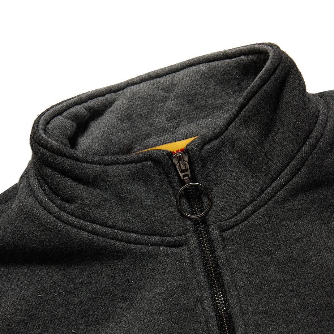 Two Tone Quarter Zip Sweater - Fleece