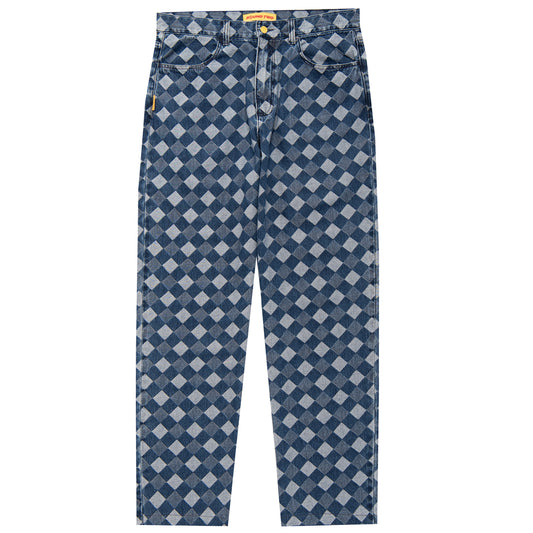 5 Pocket Checkerboard Jeans