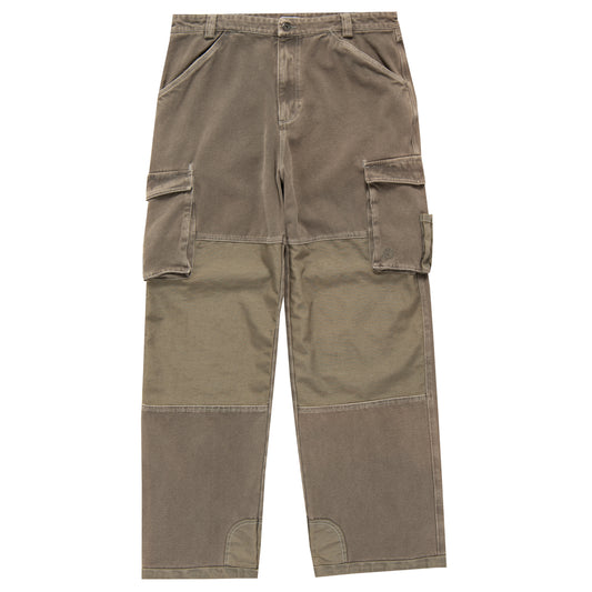 Pigment Dyed Canvas Cargo Pants