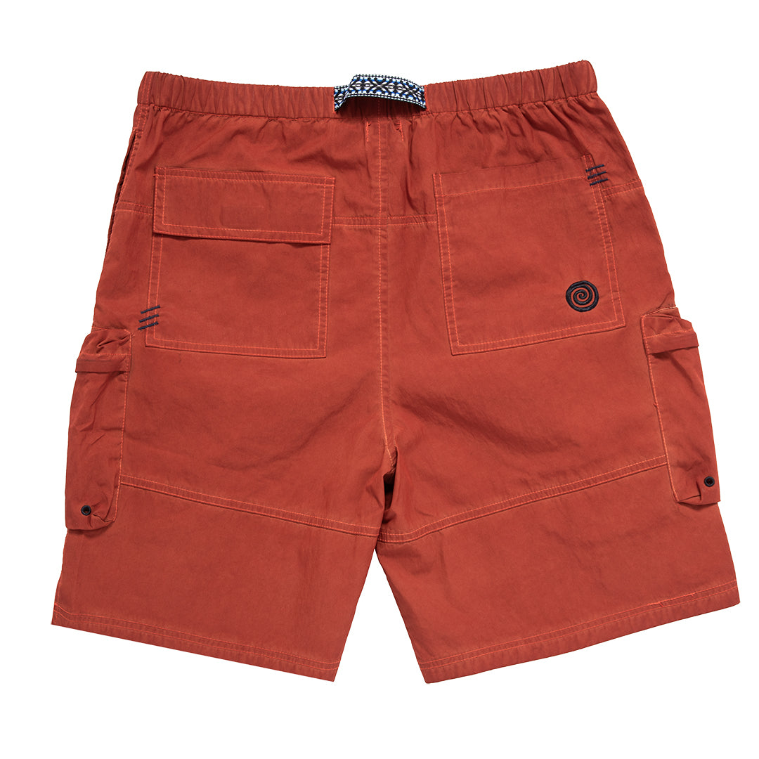 Over-Dyed Hiking Shorts "Rust"