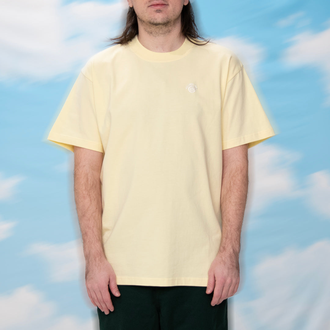 Yellow Embroidered Heavyweight Tee