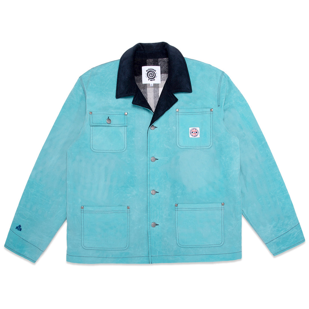 Teal Waxed Canvas Work Jacket – Round Two Store