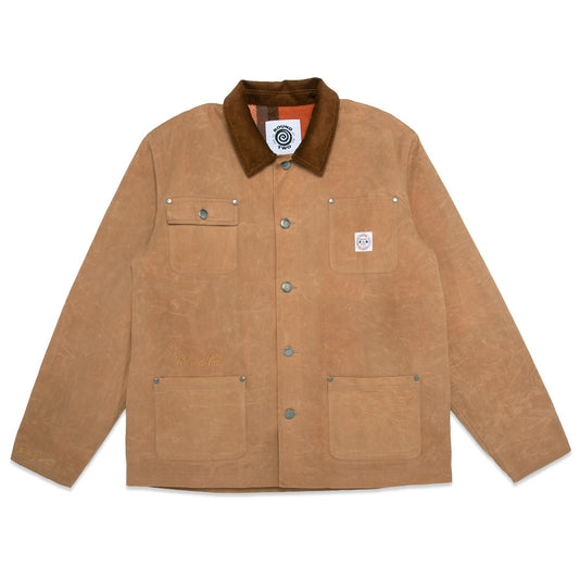 Brown Waxed Canvas Work Jacket